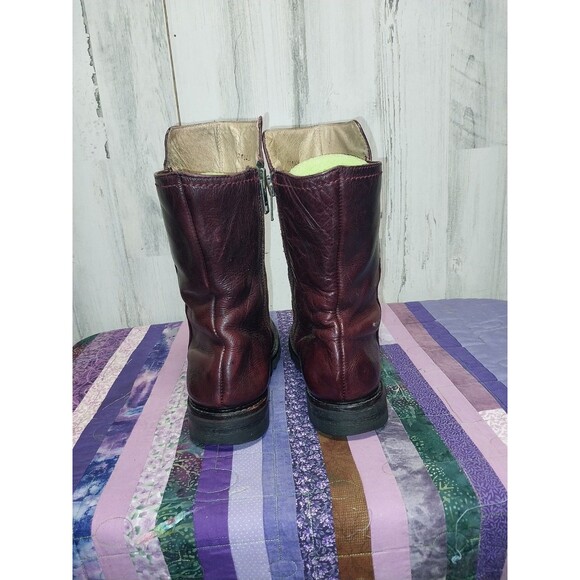 F Shoes By Jogn Fluevog Mens 8.5 Leather Zip Up Boots - Picture 11 of 14